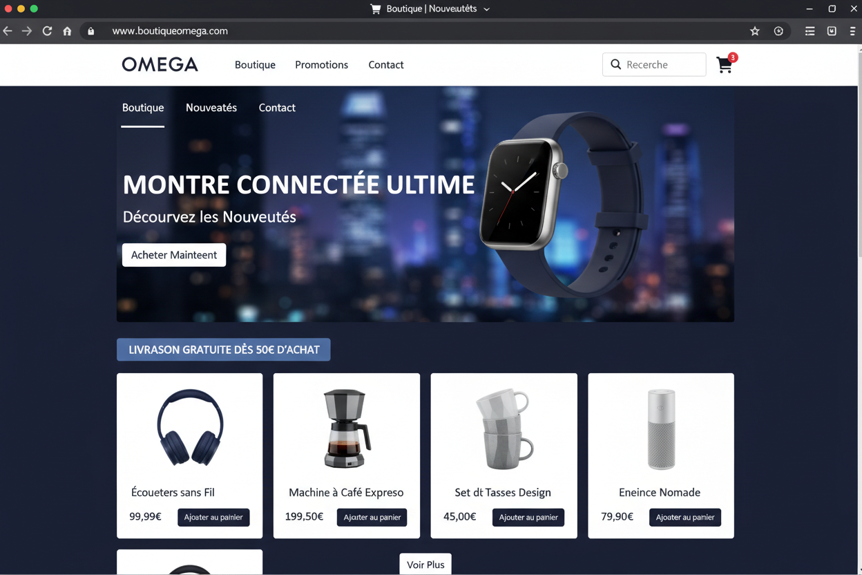 Pack E-Commerce — Boutique en Ligne