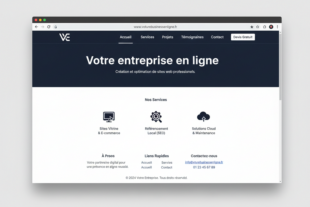Pack Essentiel — Site Vitrine